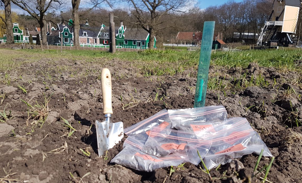 measuring the soil conditions before cultivation begins