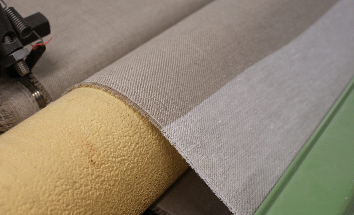 the first linen samples rolling out