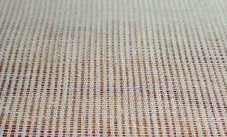 close-up view of the warp and weft